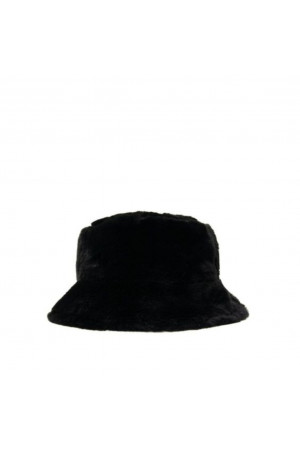 Reversible faux fur bucket hat women 